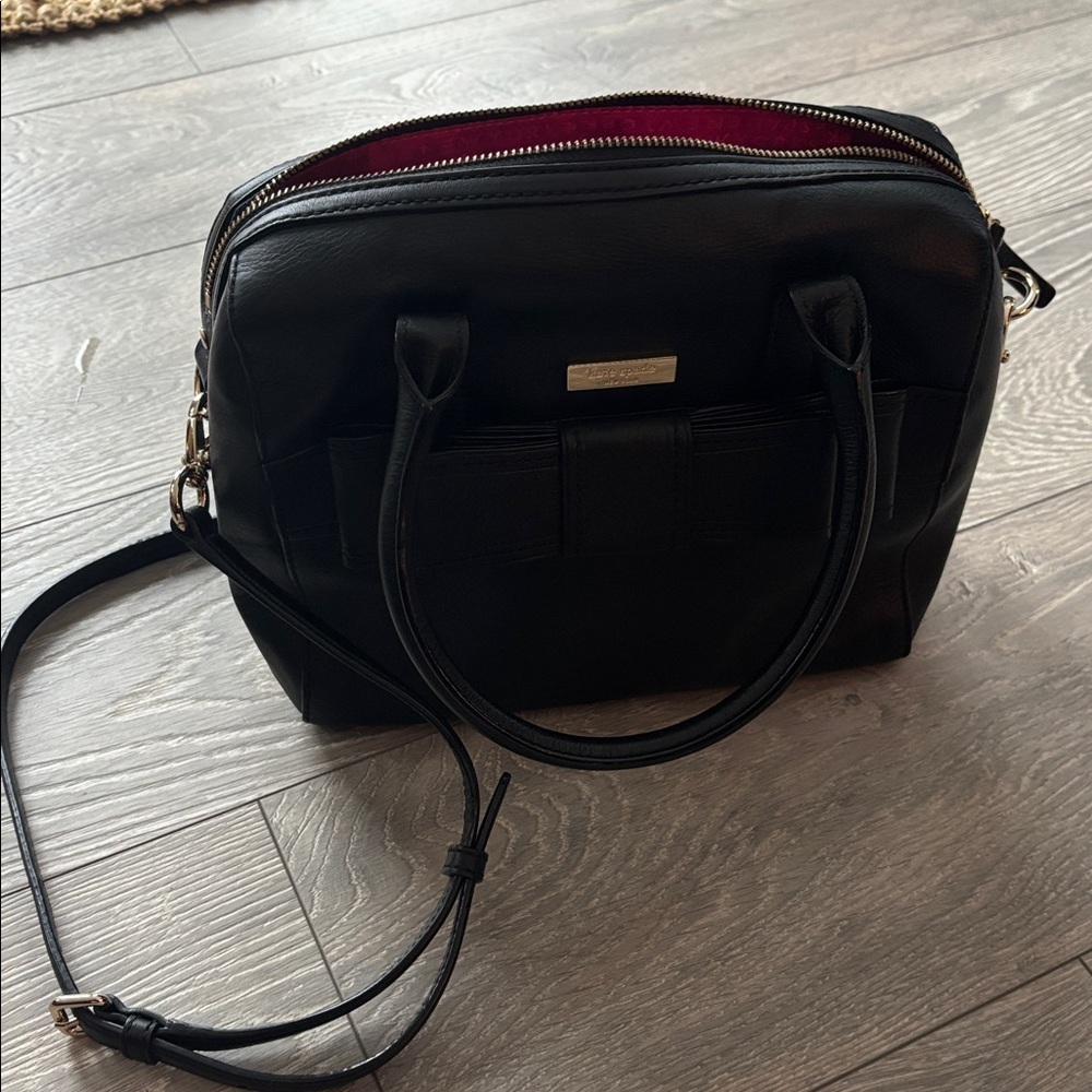 Kate Spade Black Leather Bow Satchel - Picture 9 of 9